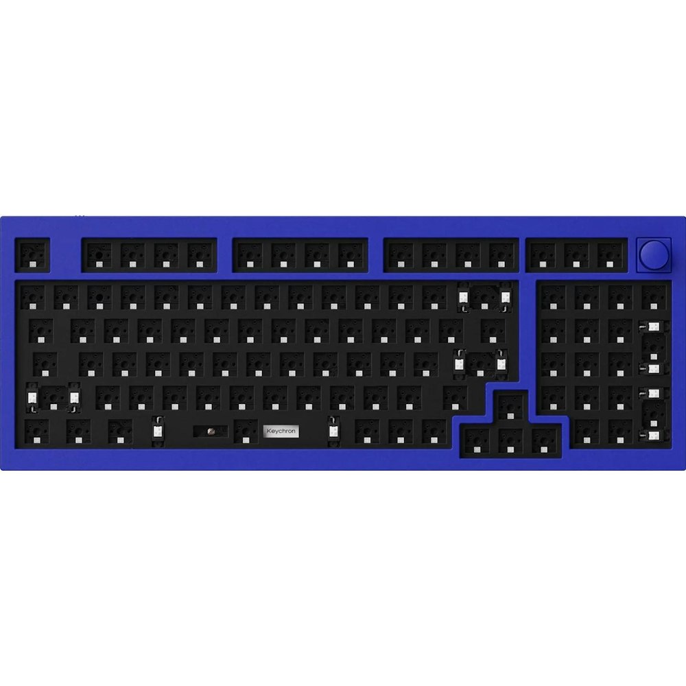 A large main feature product image of Keychron Q5 RGB Compact Mechanical Keyboard - Navy Blue (Barebones)