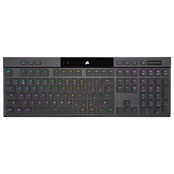 CorsairK100RGBAIRWirelessUltra-ThinMechanicalGamingKeyboard(MXUltraLowProfile-Tactile)