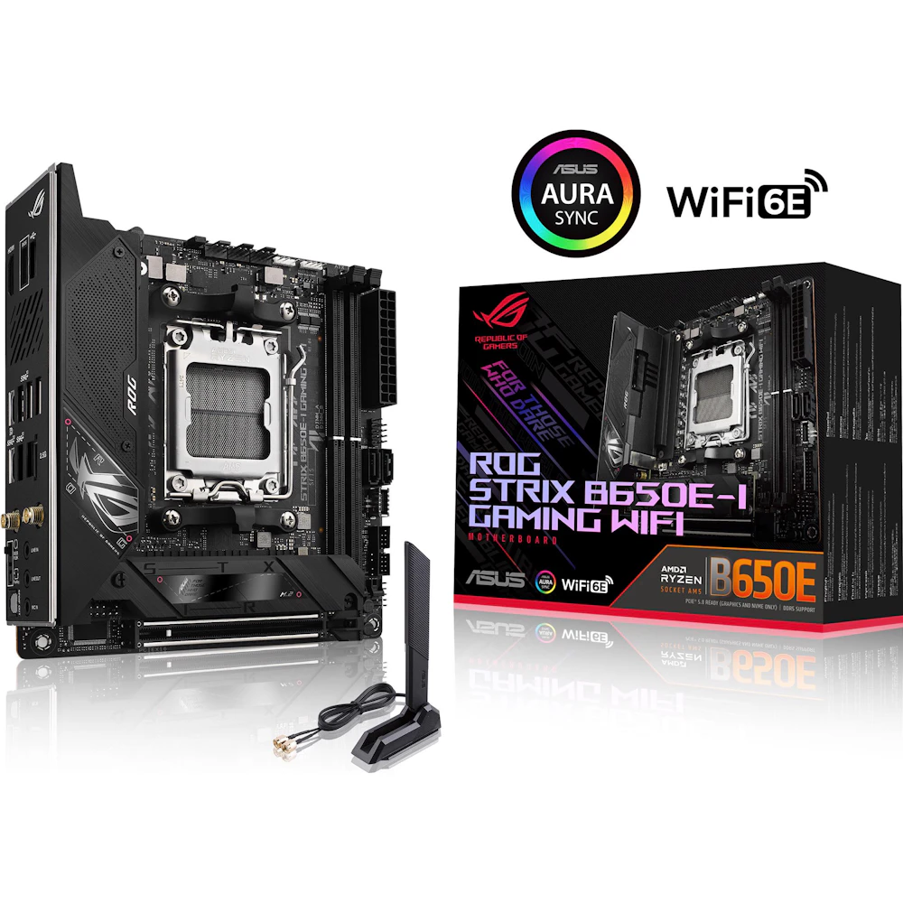 ASUS ROG Strix B650E-I Gaming WiFi AM5 mITX Desktop Motherboard