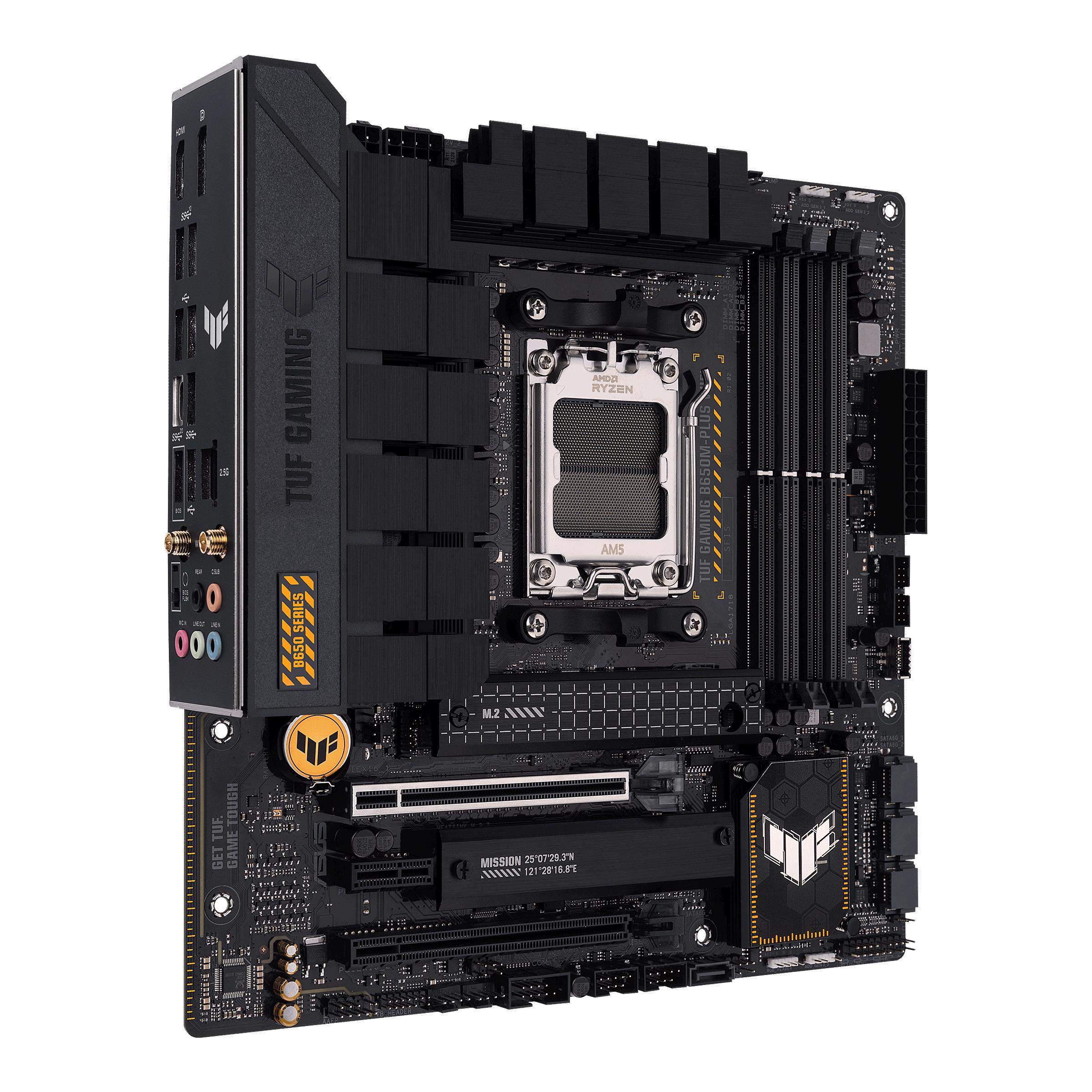 ASUS TUF Gaming B650MPlus WIFI AM5 mATX Desktop Motherboard PLE