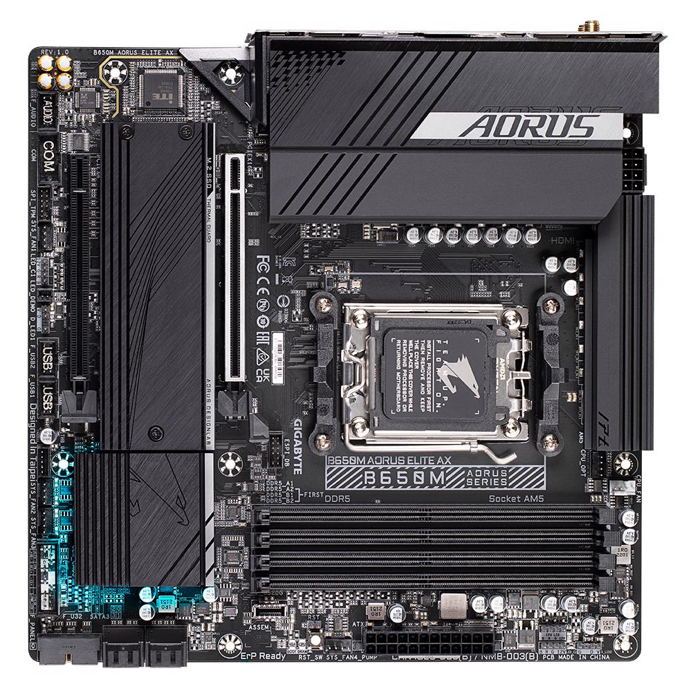 Buy Now Gigabyte B650M Aorus Elite AX AM5 mATX Desktop Motherboard