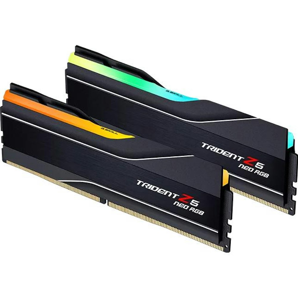 A large main feature product image of G.Skill 32GB Kit (2x16GB) DDR5 Trident Z5 Neo AMD EXPO RGB C36 6000MHz - Black