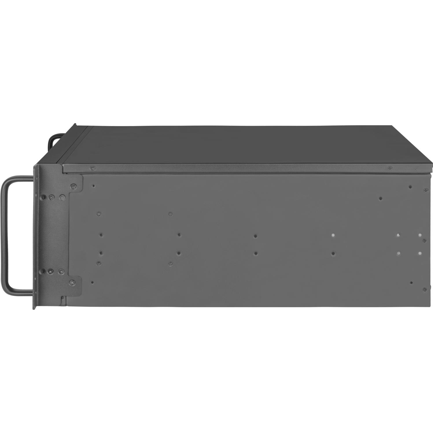 A large main feature product image of SilverStone RM42-502 4U Rackmount Case