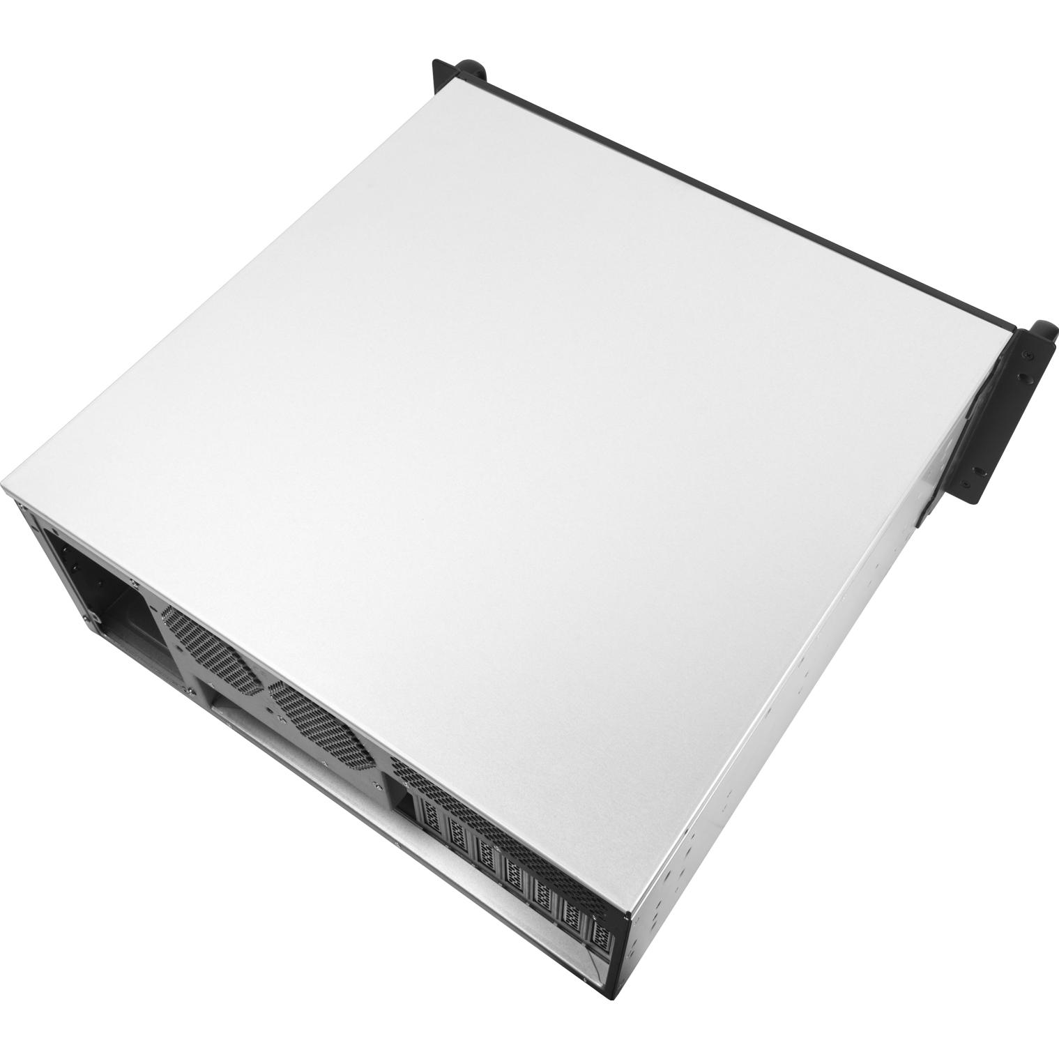 A large main feature product image of SilverStone RM41-H08 4U Rackmount Case