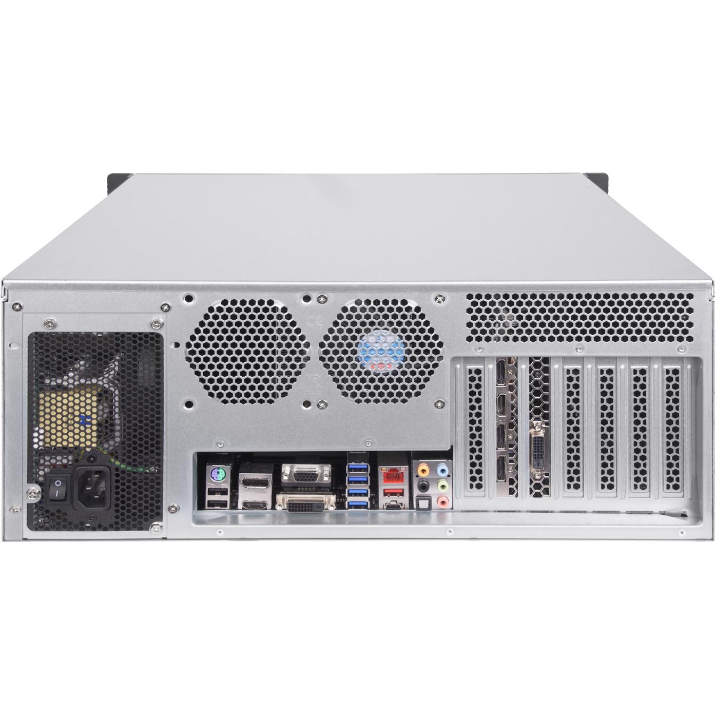 A large main feature product image of SilverStone RM41-H08 4U Rackmount Case