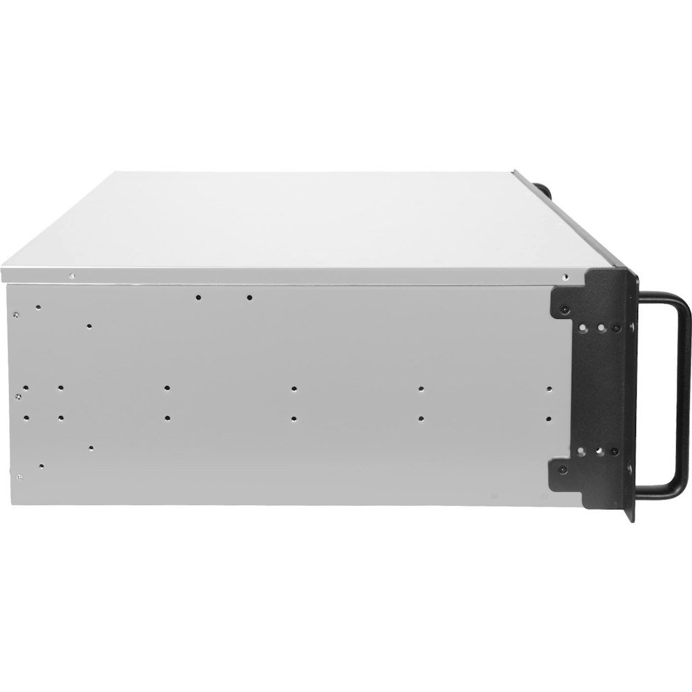 A large main feature product image of SilverStone RM41-H08 4U Rackmount Case - Black