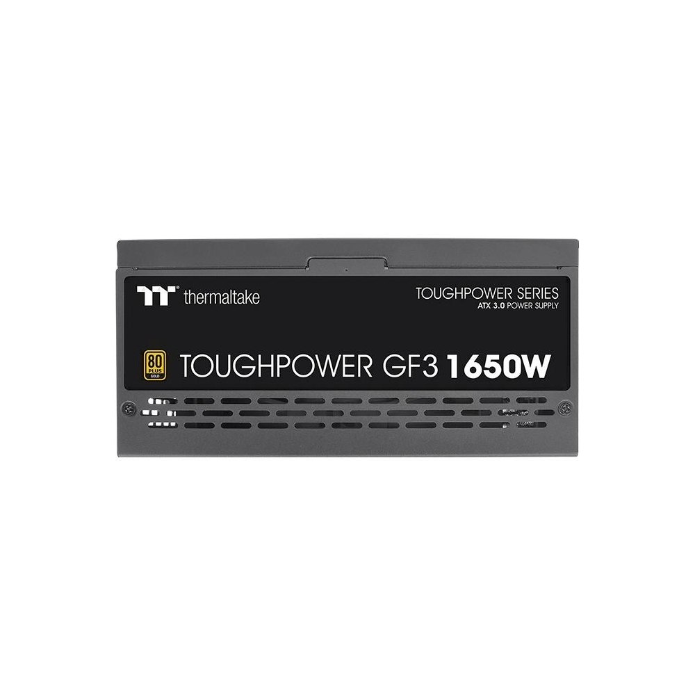 A large main feature product image of Thermaltake Toughpower GF3 - 1650W 80PLUS Gold PCIe 5.0 ATX Modular PSU