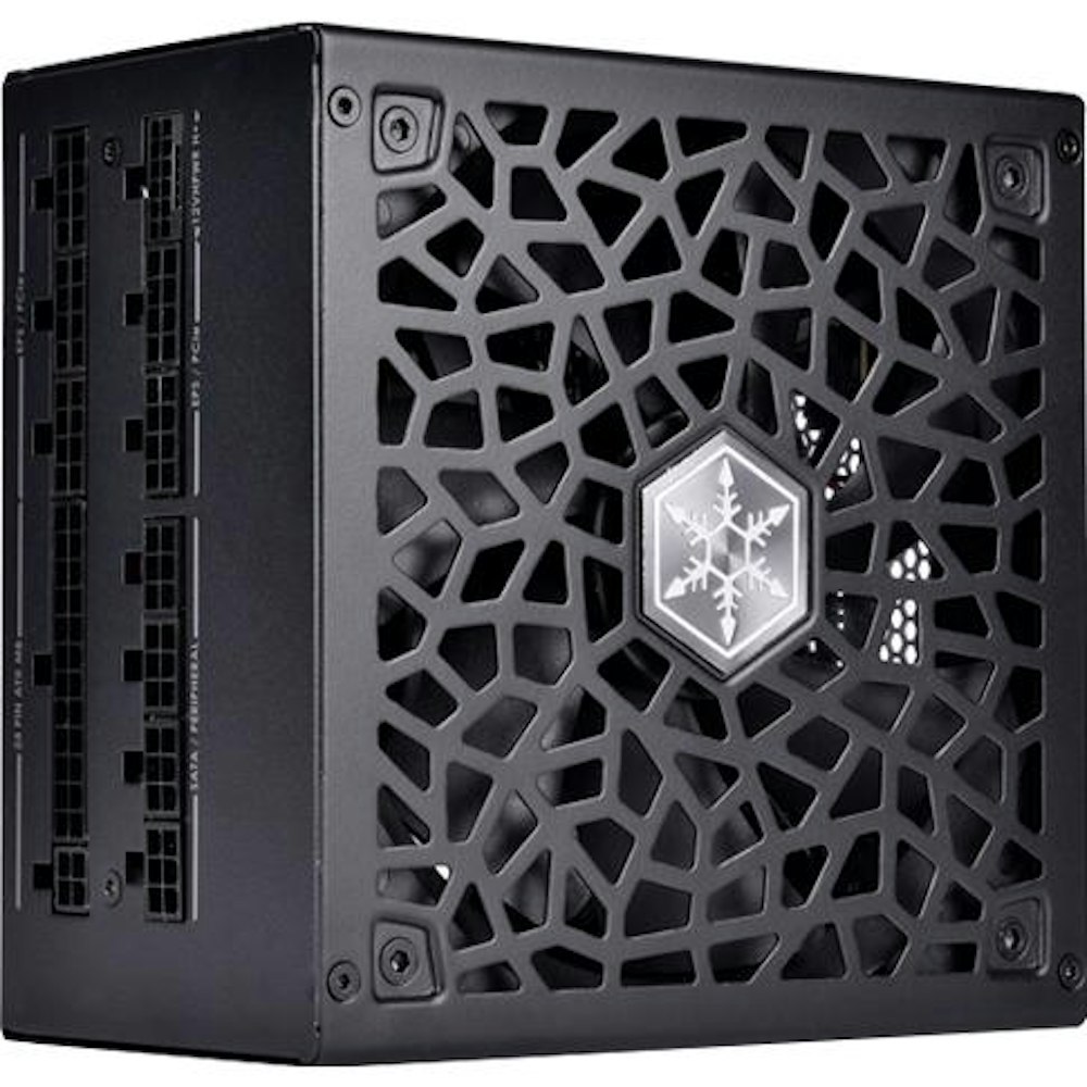 A large main feature product image of SilverStone HELA 850R 850W Platinum PCIe 5.0 ATX Modular PSU
