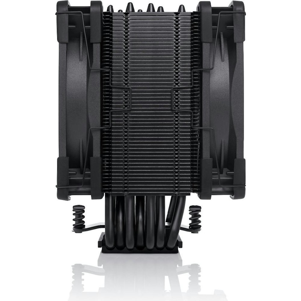 A large main feature product image of Noctua NH-U12A Chromax Black - Multi-Socket PWM CPU Cooler