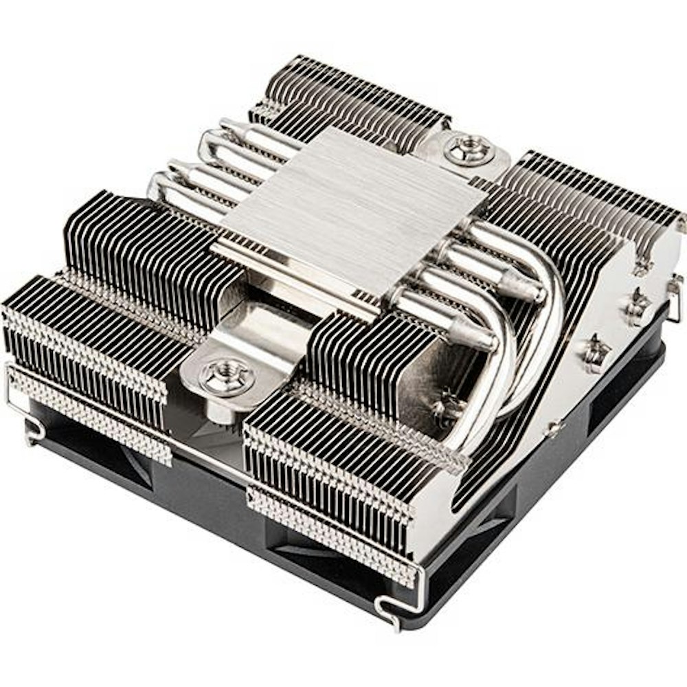A large main feature product image of SilverStone Hydrogon H90 ARGB CPU Cooler