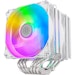 A product image of SilverStone Hydrogon D120 ARGB Dual Tower CPU Cooler - White