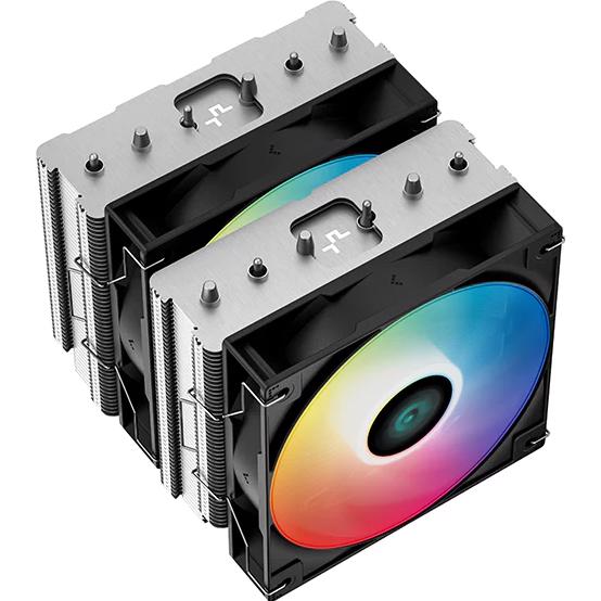 A large main feature product image of DeepCool AG620 ARGB CPU Cooler