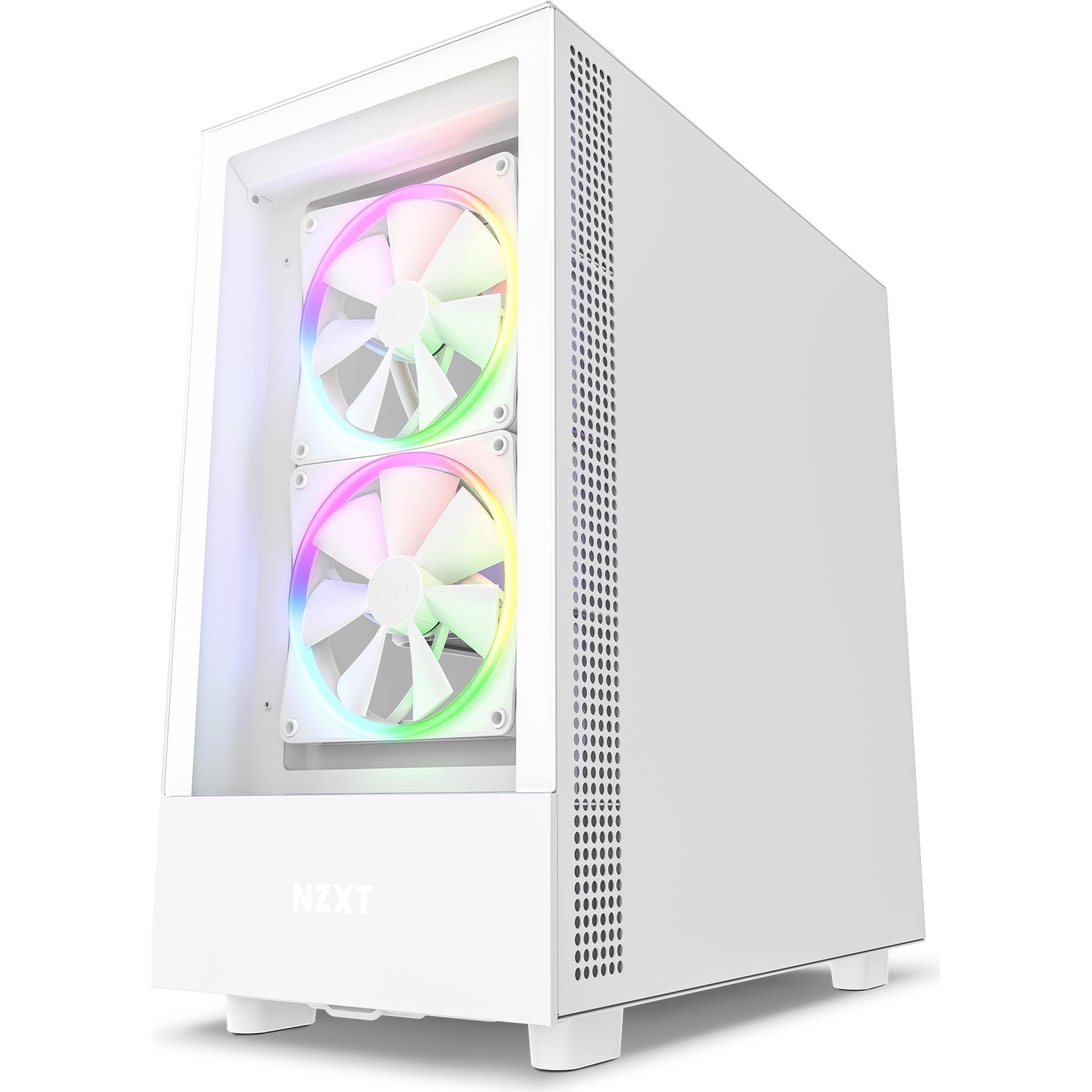 NZXT H5 Elite Mid Tower Case - White | PLE Computers