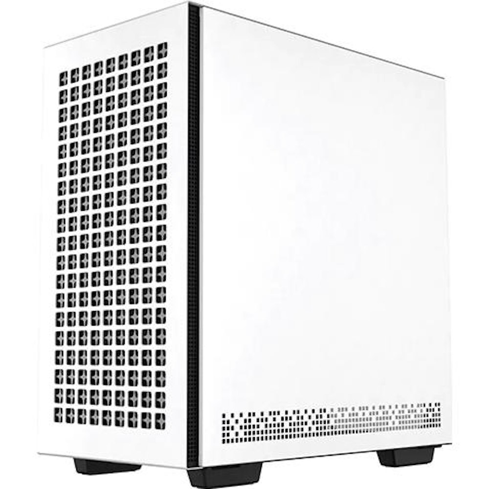 A large main feature product image of DeepCool CH370 Micro Tower Case - White