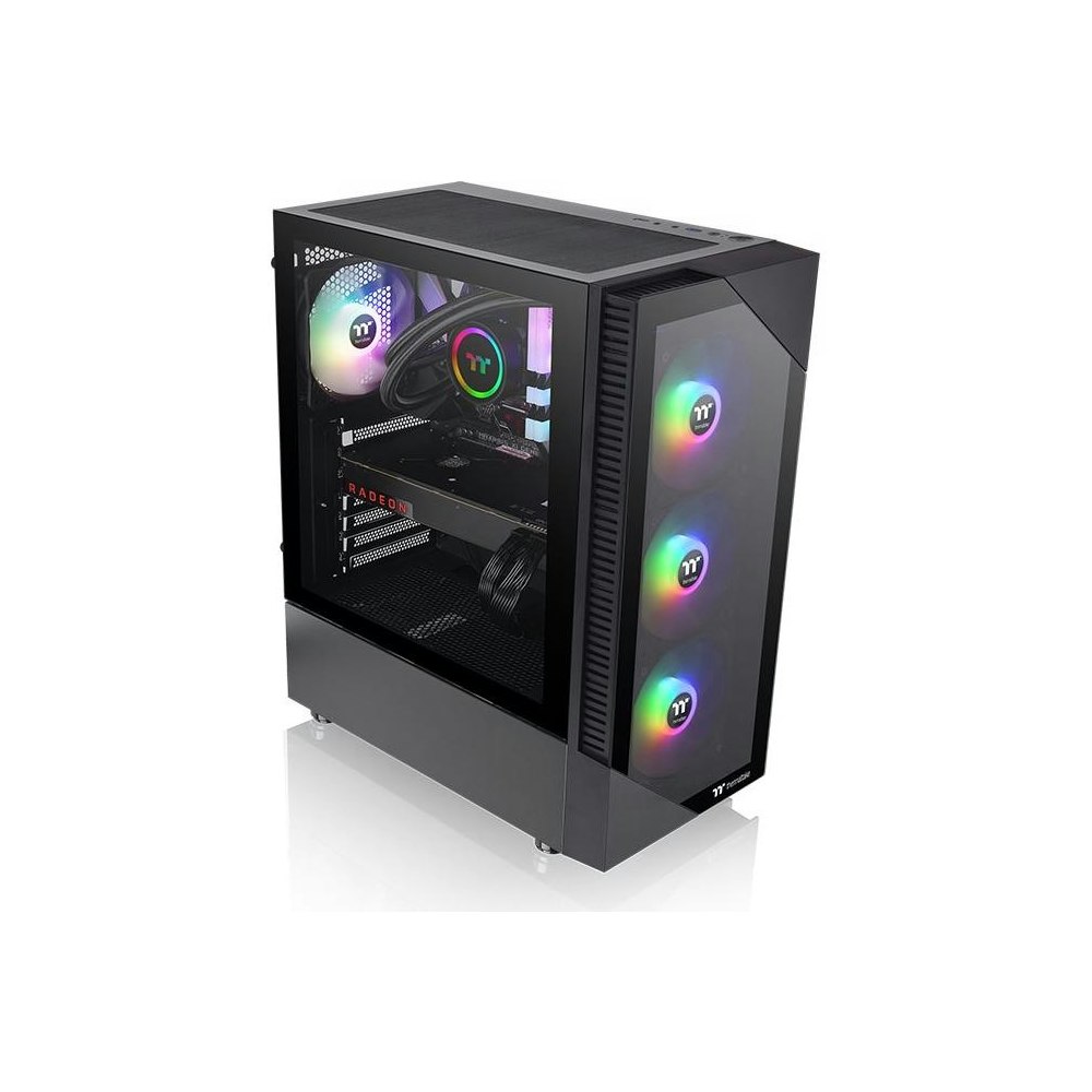 A large main feature product image of Thermaltake View 200 - ARGB Mid Tower Case (Black)