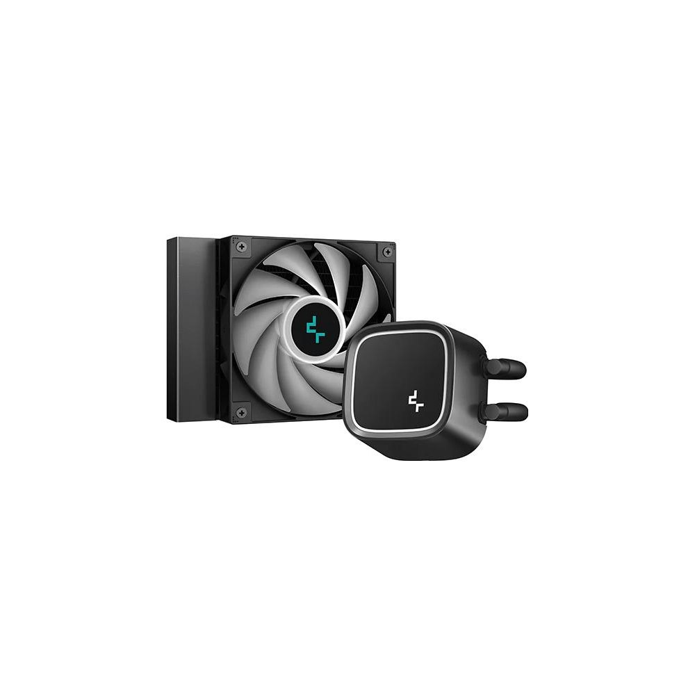 A large main feature product image of DeepCool LE300 LED 120mm AIO CPU Cooler