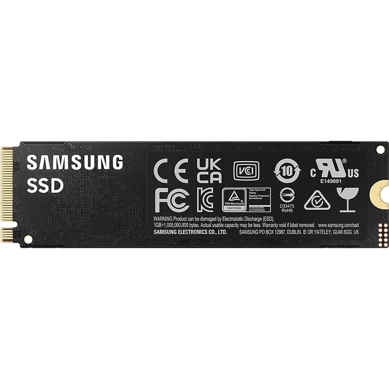 A large main feature product image of Samsung 990 Pro PCIe Gen4 NVMe M.2 SSD - 2TB