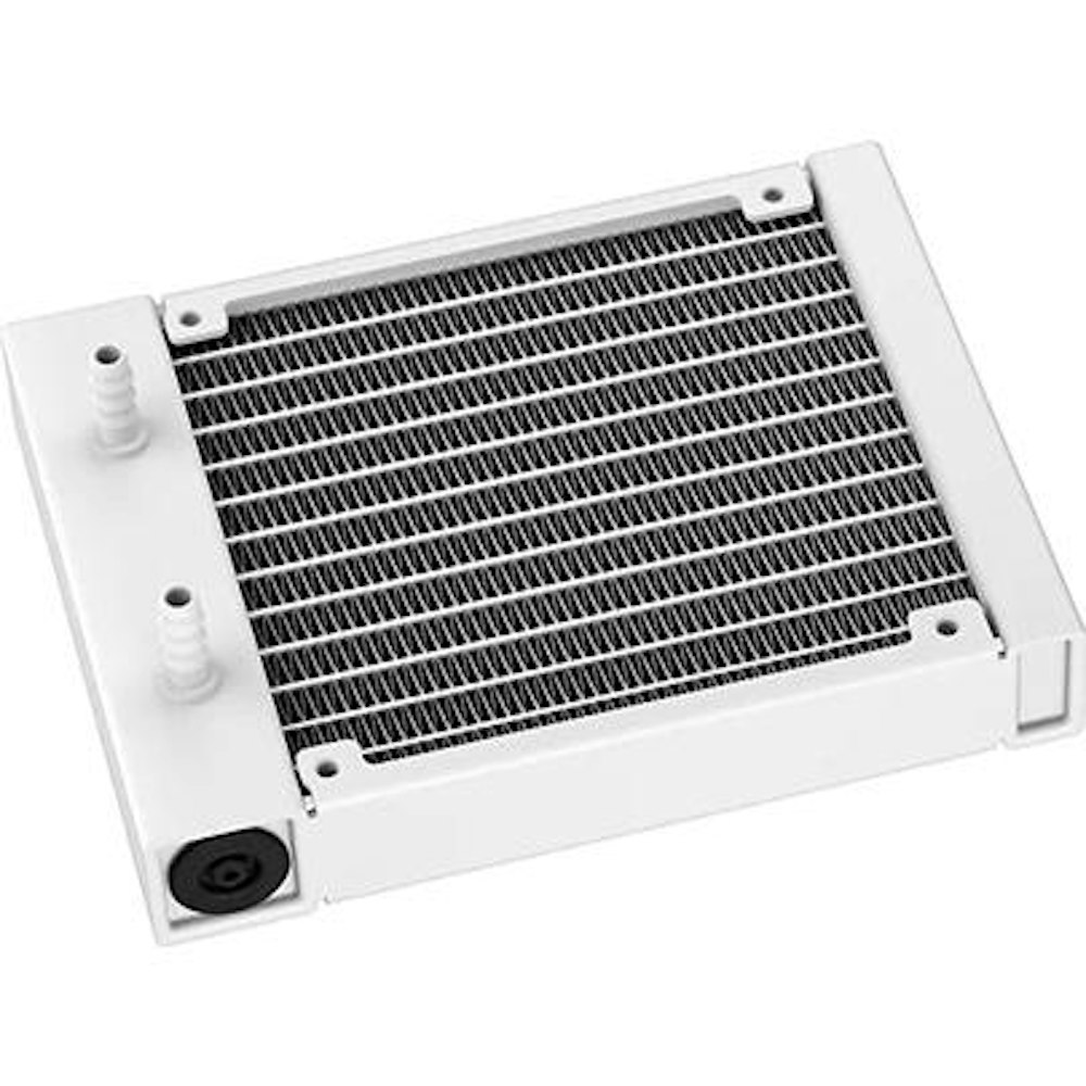 A large main feature product image of DeepCool LS320 ARGB 120mm AIO CPU Cooler - White