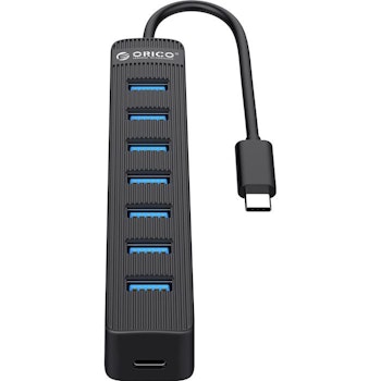 Product image of ORICO 7 Port USB 3.0 Hub - Black - Click for product page of ORICO 7 Port USB 3.0 Hub - Black
