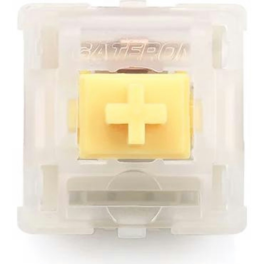 A large main feature product image of Keychron Gateron Cap V2 Milky Yellow - 50g Linear Switch Set (110pcs)