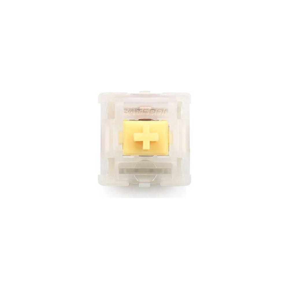 A large main feature product image of Keychron Gateron Cap Milky Yellow V2 Switch Set (50g Linear) 110pcs