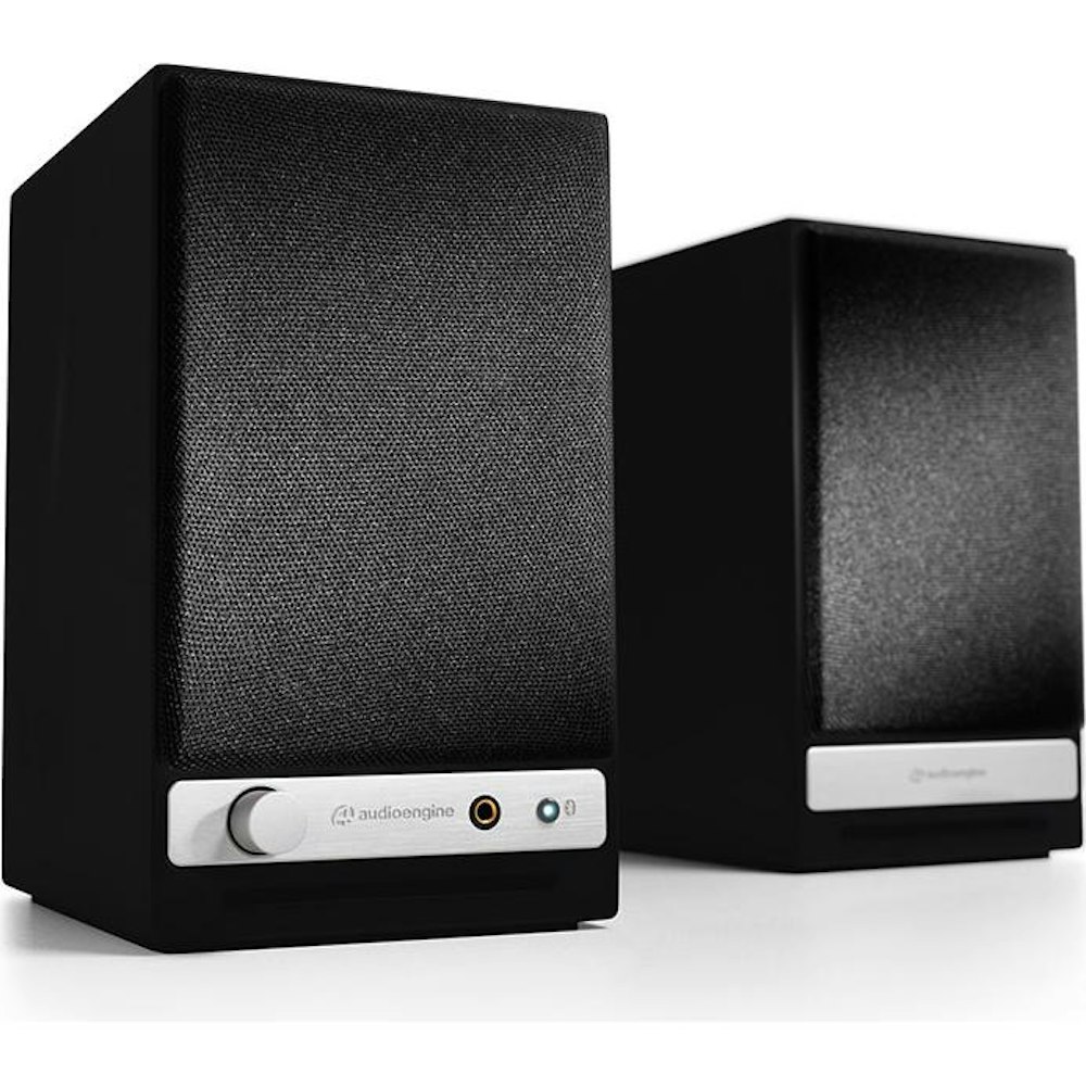 A large main feature product image of Audioengine HD3 - Wireless Desktop Speakers (Satin Black)