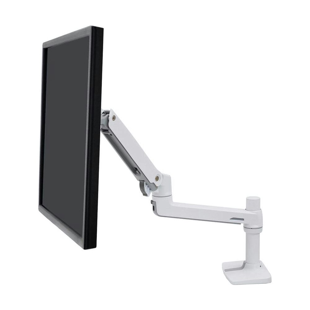 A large main feature product image of Ergotron LX Desk Monitor Arm - White
