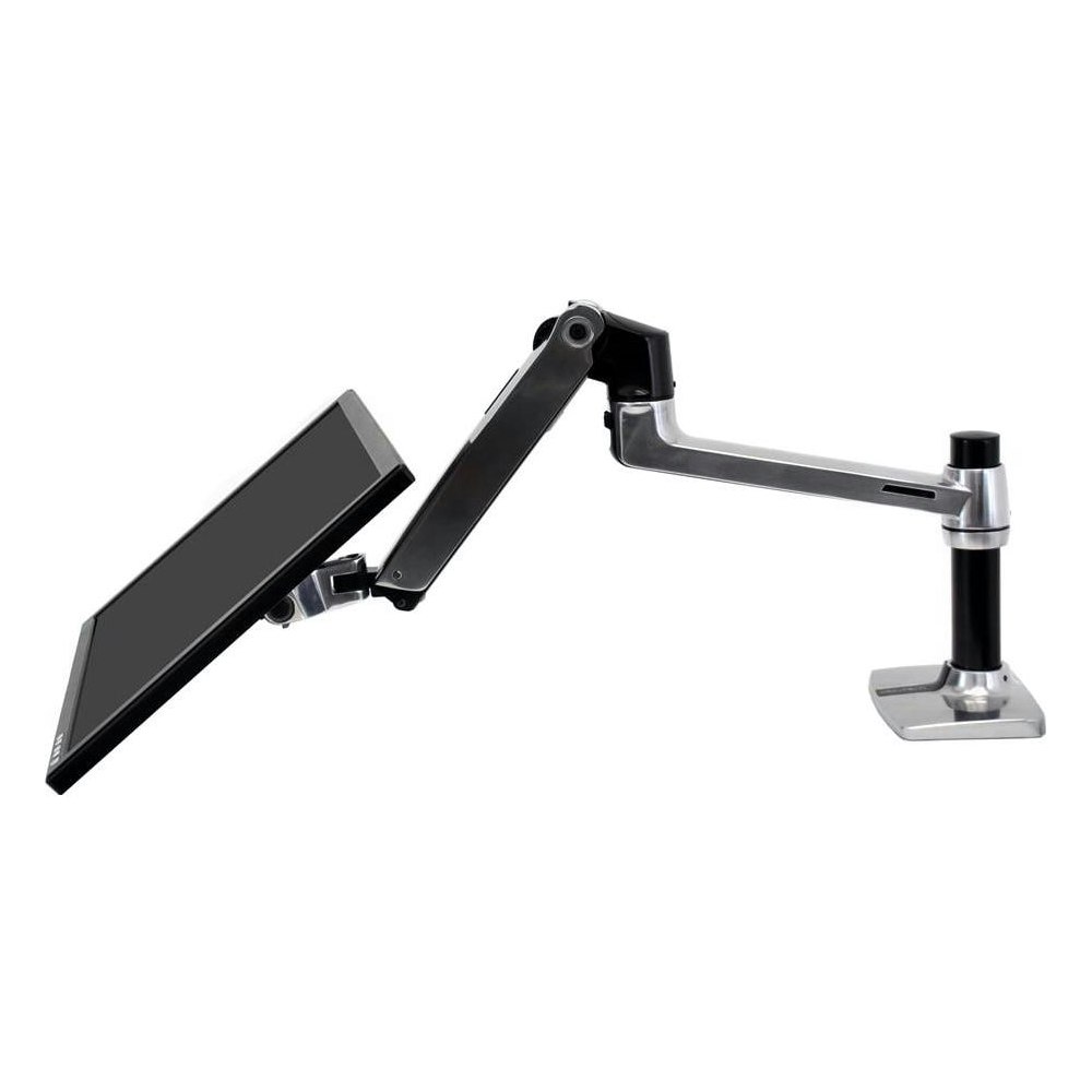 A large main feature product image of Ergotron LX Desk Monitor Arm - Polished Aluminium