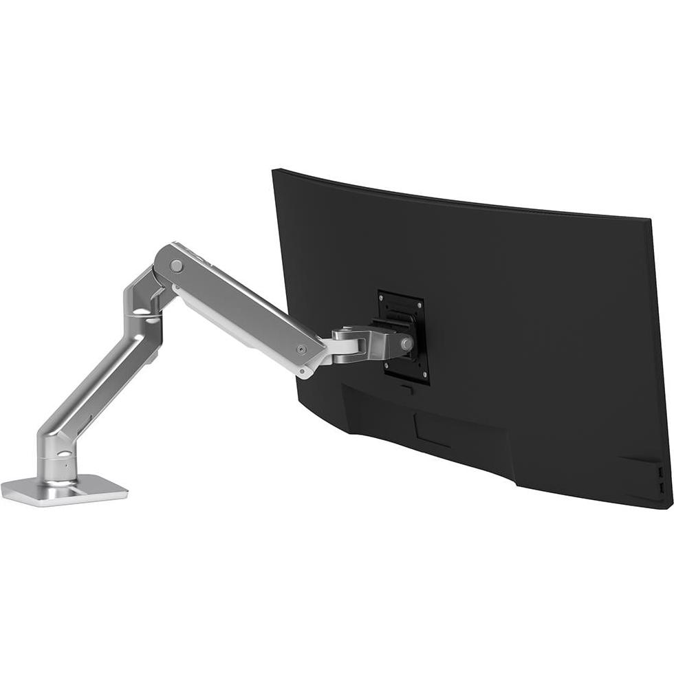 A large main feature product image of Ergotron HX Desk Monitor Arm - Polished Aluminium