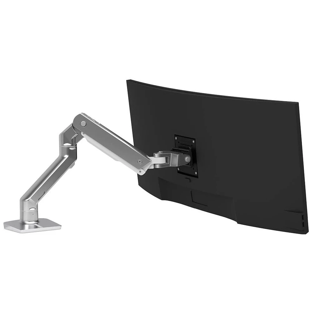 A large main feature product image of Ergotron HX Desk Monitor Arm - Polished Aluminium