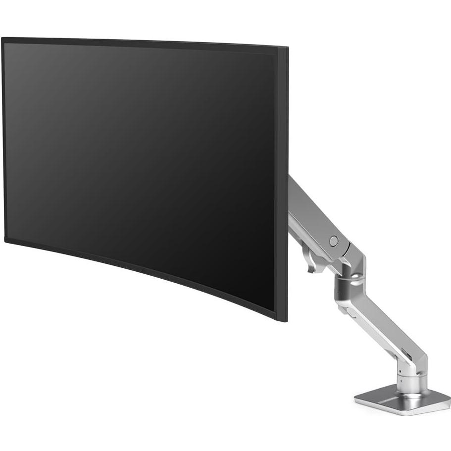 A large main feature product image of Ergotron HX Desk Monitor Arm - Polished Aluminium