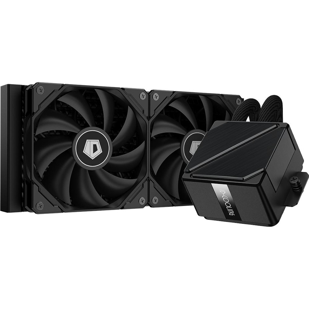 A large main feature product image of ID-COOLING DashFlow 240 Basic 240mm AIO CPU Cooler - Black