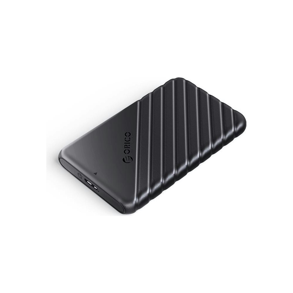 A large main feature product image of ORICO 2.5" SATA HDD/SSD USB3.0 Enclosure - Micro-B - Black