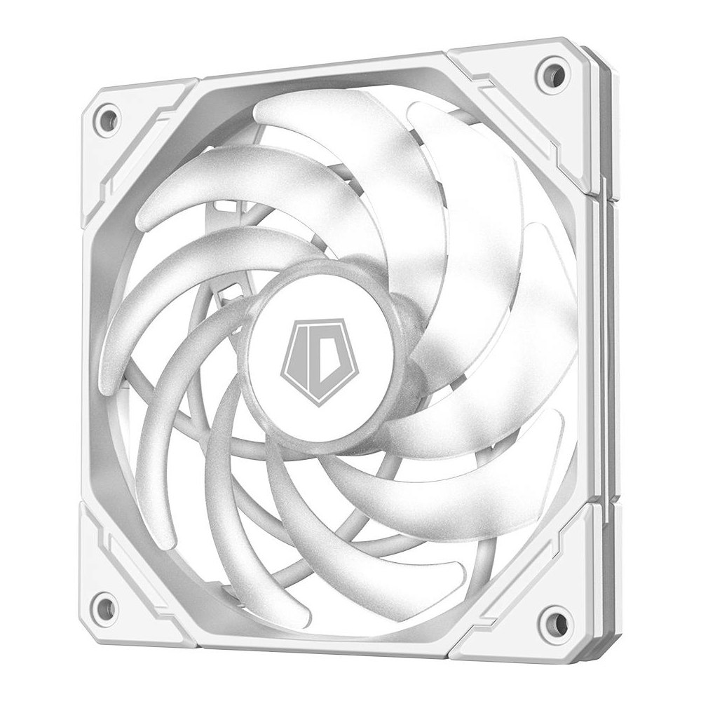 A large main feature product image of ID-COOLING XT Series Ultra Slim 120mm ARGB Case Fan - Snow Edition