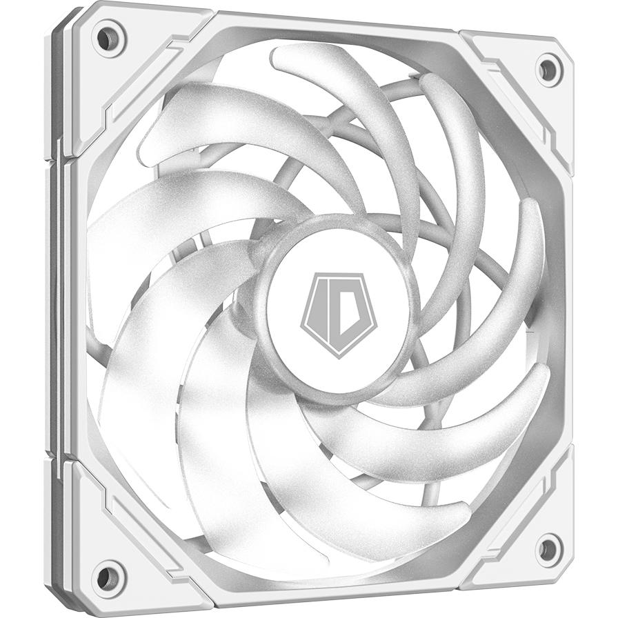 A large main feature product image of ID-COOLING NO Series Slim 120mm ARGB PWM Fan (White)