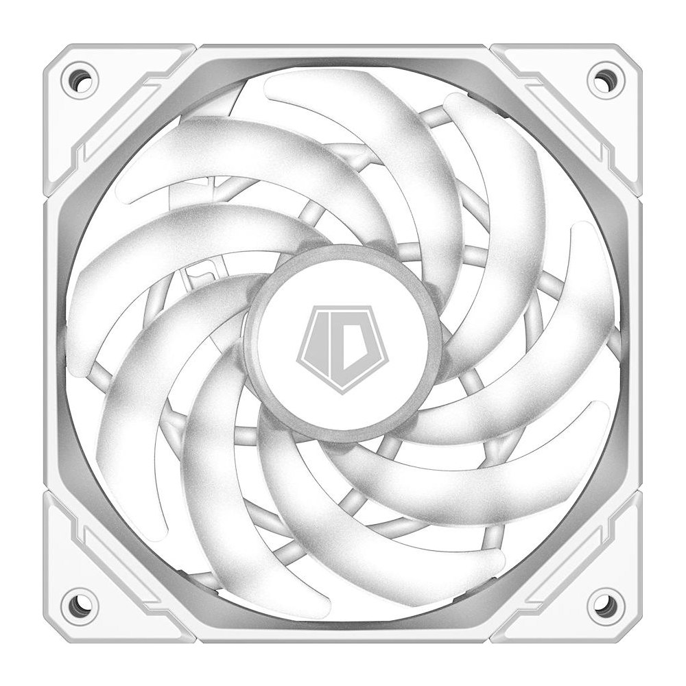 A large main feature product image of ID-COOLING NO Series Slim 120mm ARGB PWM Fan (White)