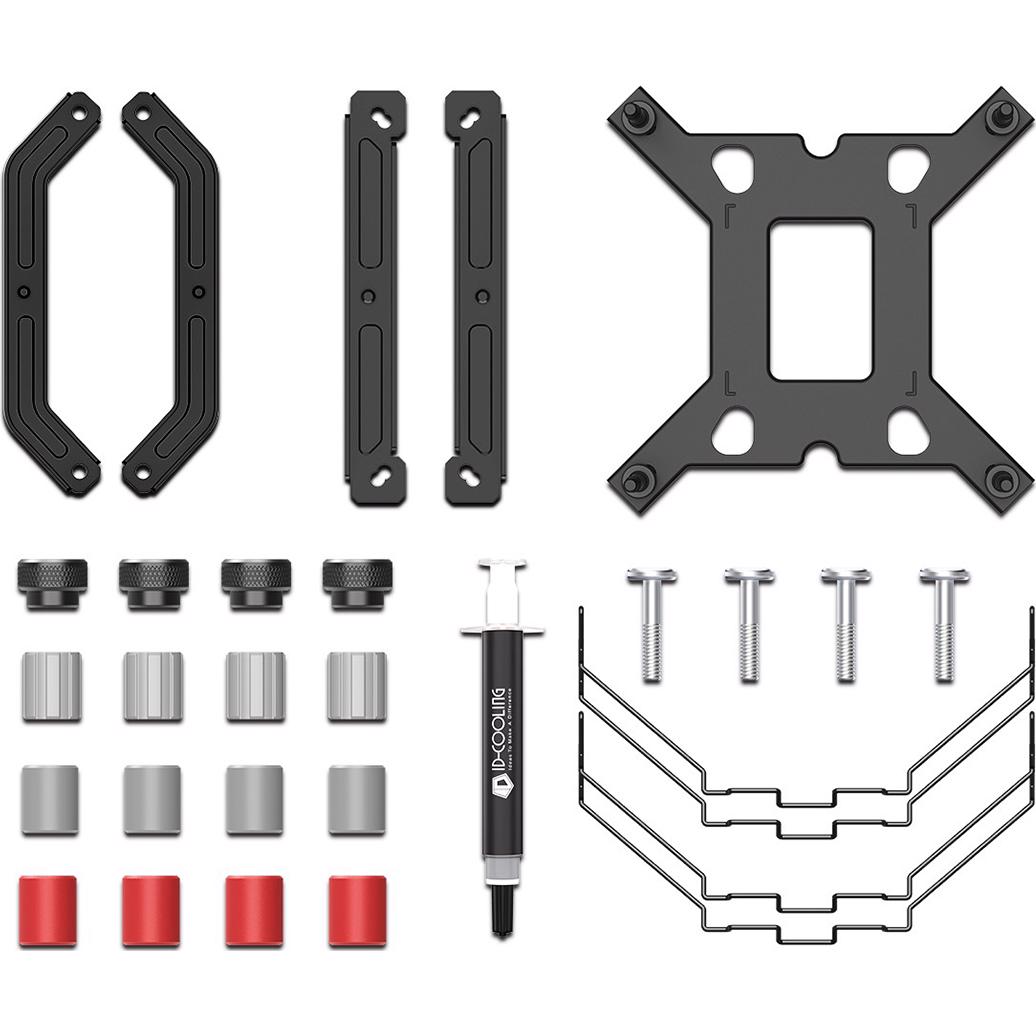 A large main feature product image of ID-COOLING SE-224-XTS CPU Cooler (Black)