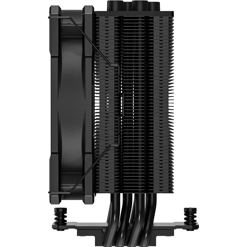 A large main feature product image of ID-COOLING SE-224-XTS CPU Cooler (Black)