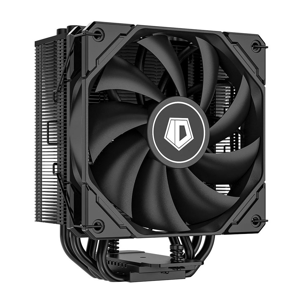 A large main feature product image of ID-COOLING SE-224-XTS Black CPU Cooler