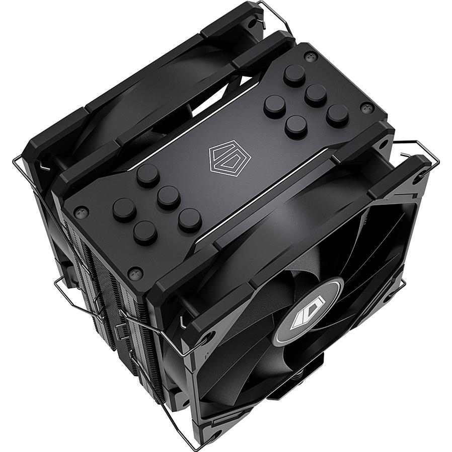 A large main feature product image of ID-COOLING SE-225-XT V2 CPU Cooler (Black)