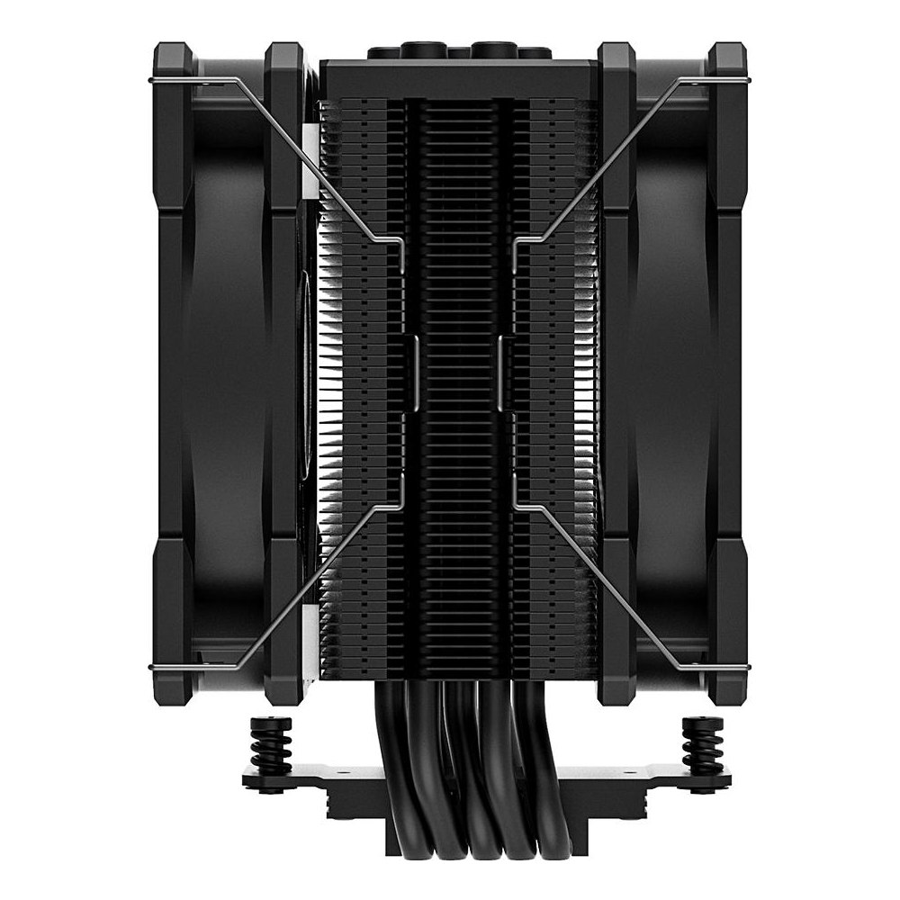 A large main feature product image of ID-COOLING SE-225-XT V2 CPU Cooler (Black)