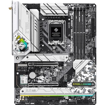 Product image of ASRock Z790 Steel Legend WIFI LGA1700 ATX Desktop Motherboard - Click for product page of ASRock Z790 Steel Legend WIFI LGA1700 ATX Desktop Motherboard