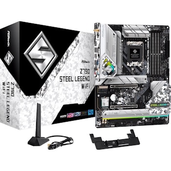 Product image of ASRock Z790 Steel Legend WIFI LGA1700 ATX Desktop Motherboard - Click for product page of ASRock Z790 Steel Legend WIFI LGA1700 ATX Desktop Motherboard
