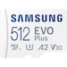 A product image of Samsung EVO Plus 512GB microSD Card