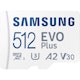 A small tile product image of Samsung EVO Plus 512GB microSD Card