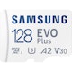 A small tile product image of Samsung EVO Plus 128GB microSD Card