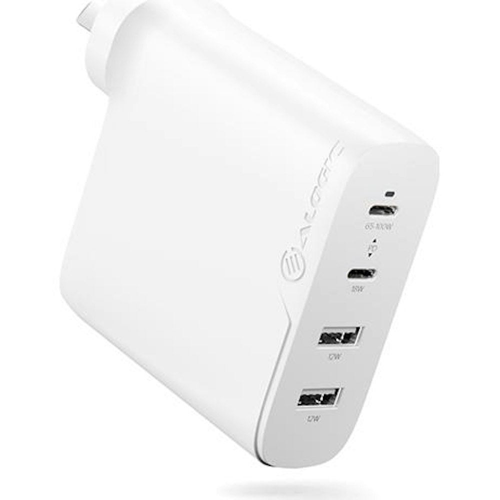 A large main feature product image of ALOGIC Rapid Power 4 Port 100W Compact Wall Charger