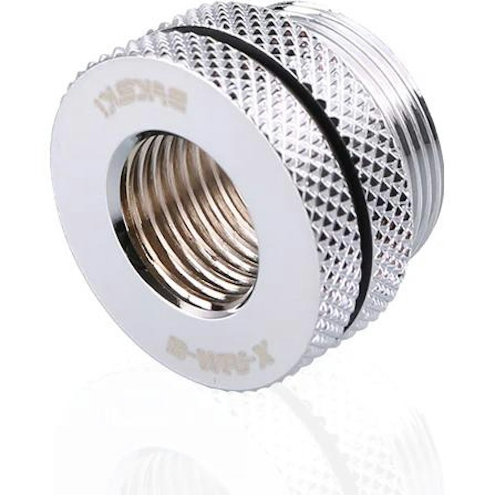 A large main feature product image of Bykski G1/4 Pass Thru Fitting - Silver