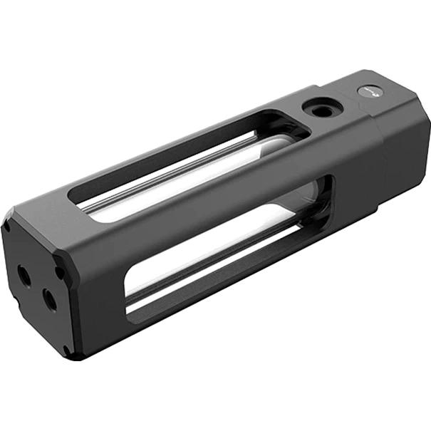 A large main feature product image of Bykski 180mm Square D5 Pump/Reservoir Combo (Acetal/Acrylic)