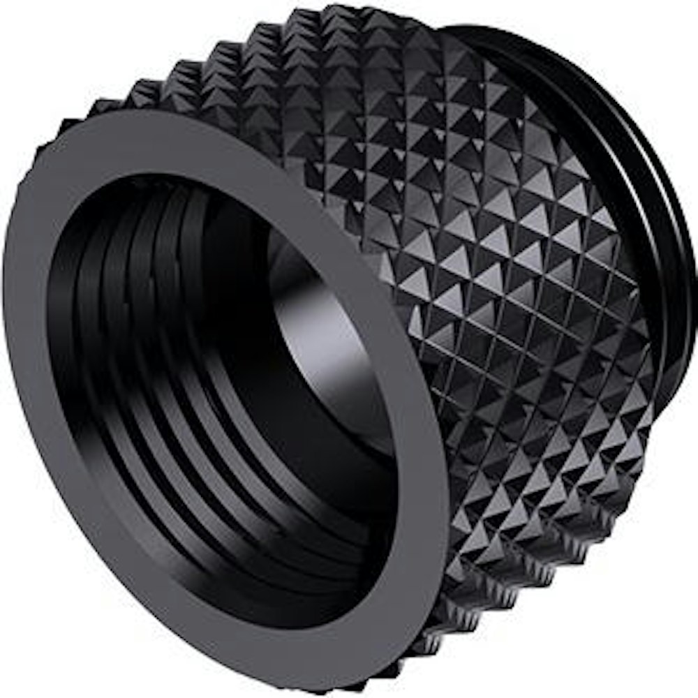 A large main feature product image of Bykski G1/4 7.5mm Extension Coupler - Black